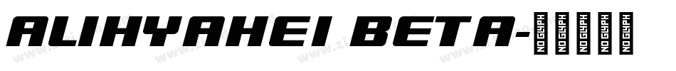 AliHYAhei Beta字体转换